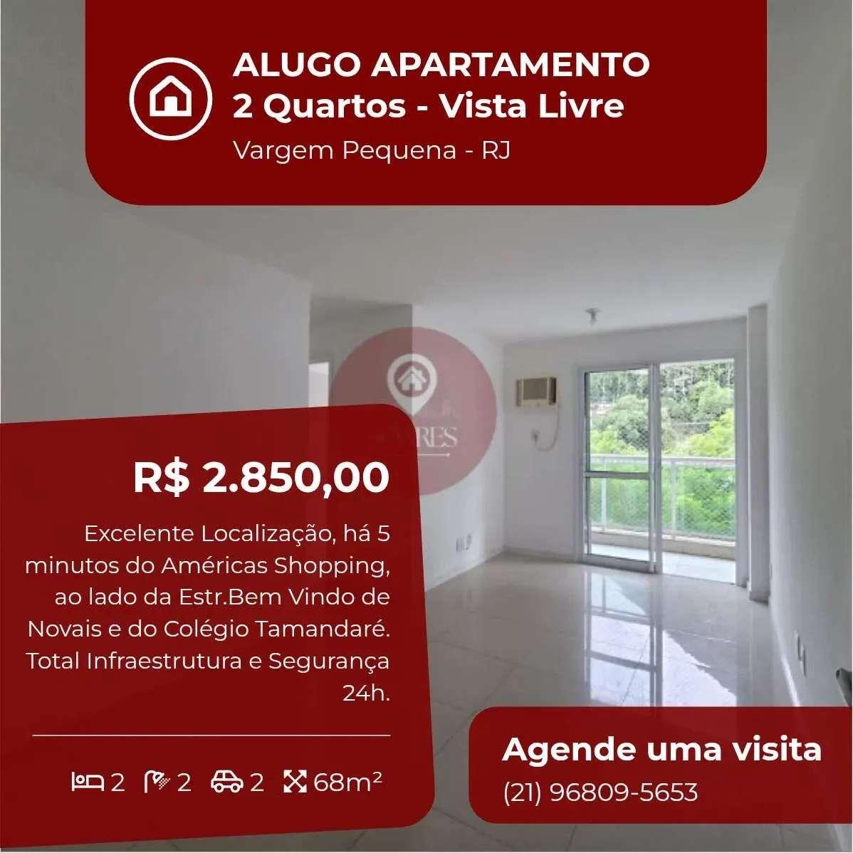 Apartamento para alugar, no Heaven Residencial Recreio em Rio de Janeiro, Vargem Pequena, com 2 quartos, 68m² - Soares Imóveis | Vendas, Adm & Locação